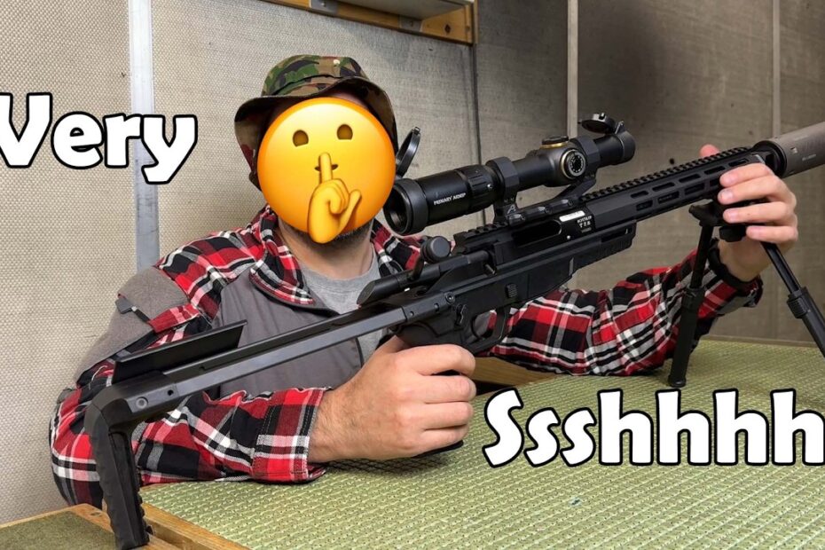 Sssshhhh!! .300 BLK CZ 600 PLUS TRAIL with B&T TiRe-X 8mm can, indoors