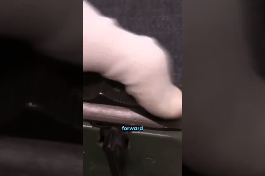 Winchester 1964 SPIW Prototype — the button that switches the rifle to fire grenades