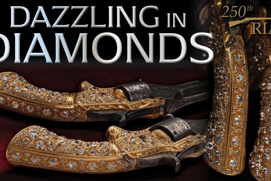 Diamond Encrusted, Solid Gold Smith & Wesson Pair
