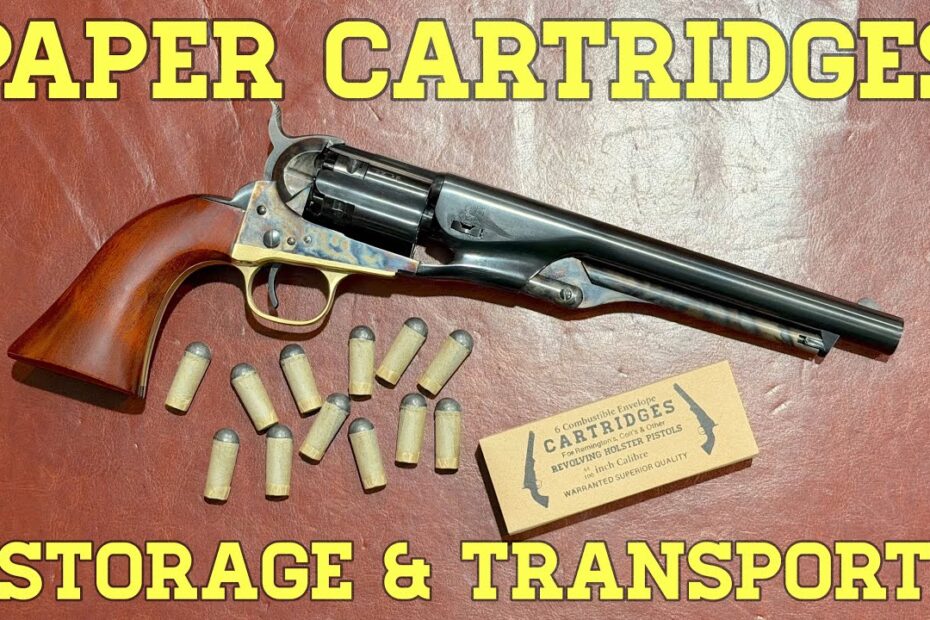Storing & Transporting Paper Cartridges