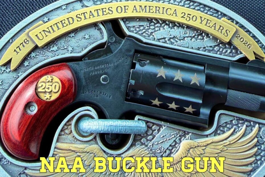 North American Arms .22 LR Revolver & Belt Buckle