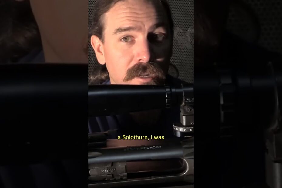 Why this 20mm rifle uses a custom 8×56 long eye relief scope — no scope in face anymore