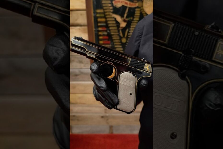 Gold-Inlaid Colt 1908