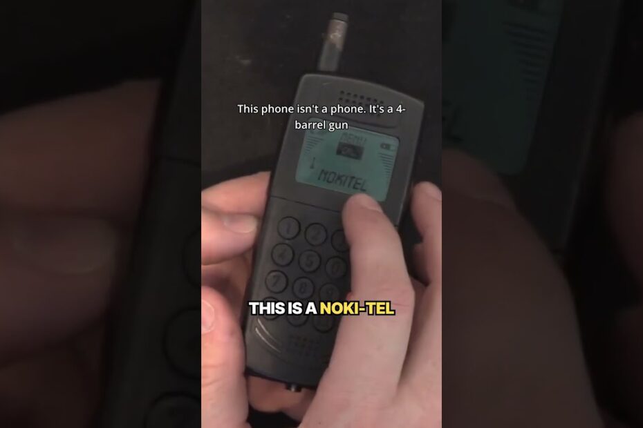 Cellphone gun with four hidden barrels