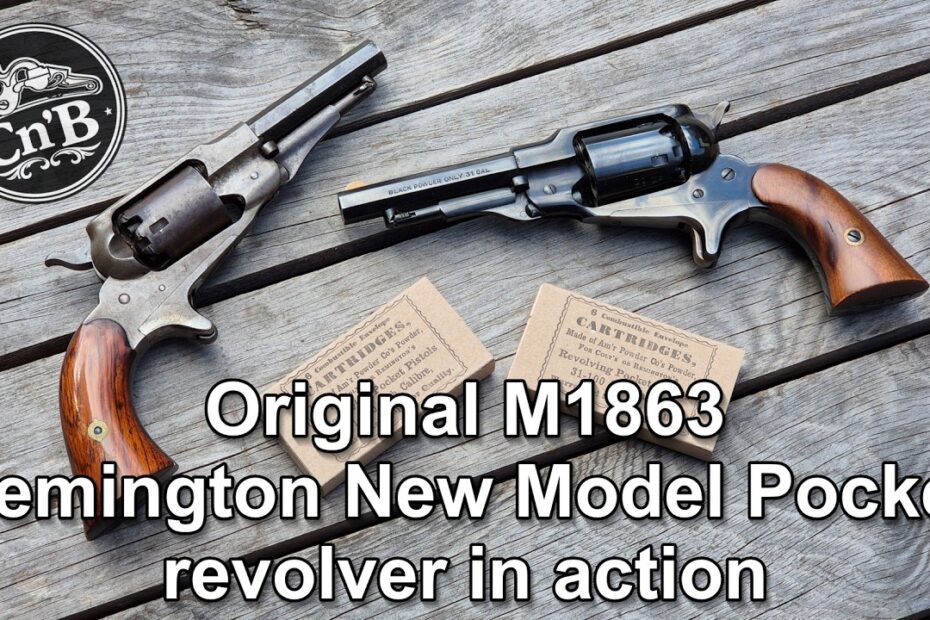 Old West Subcompact: an original M1863 Remington New Model Pocket percussion revolver in action